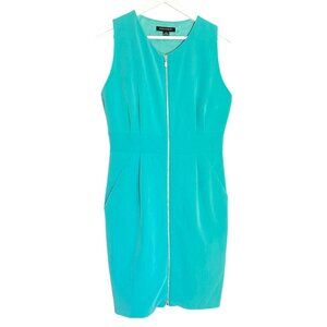 Periphery Green Sleeveless Dress | Size 8
